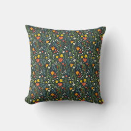 Coussin Joie florissante : Motif floral du printemps