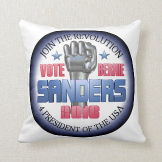 Coussin Joignez la révolution avec des ponceuses de Bernie