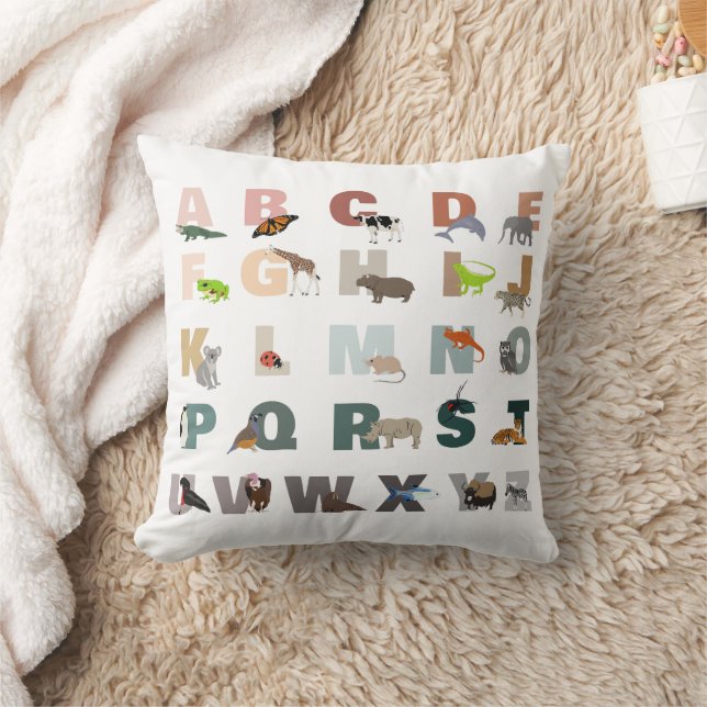 Coussin Joli Alphabet ABC Animaux (Couverture)