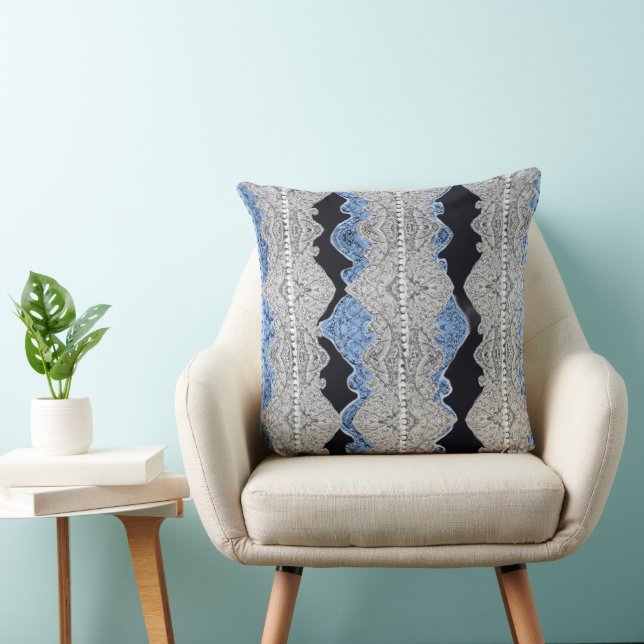 Coussin Joli bleu gris (Chaise)