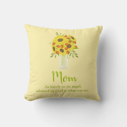 Coussin Joli bouquet de tournesol pour maman