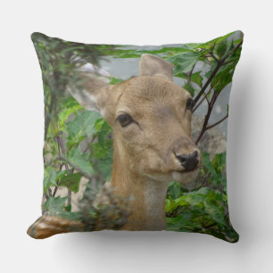Coussin Joli cerf en jachère près de l'oreiller à lancer
