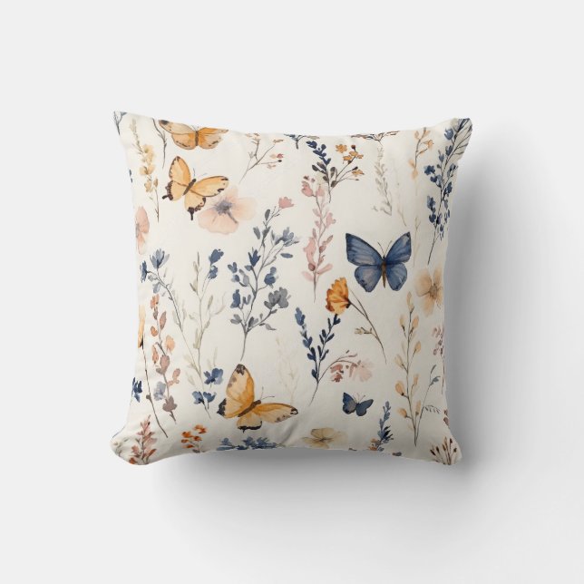 Coussin Joli champ papillon (Recto)