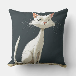 Coussin Joli chat de dessin animé