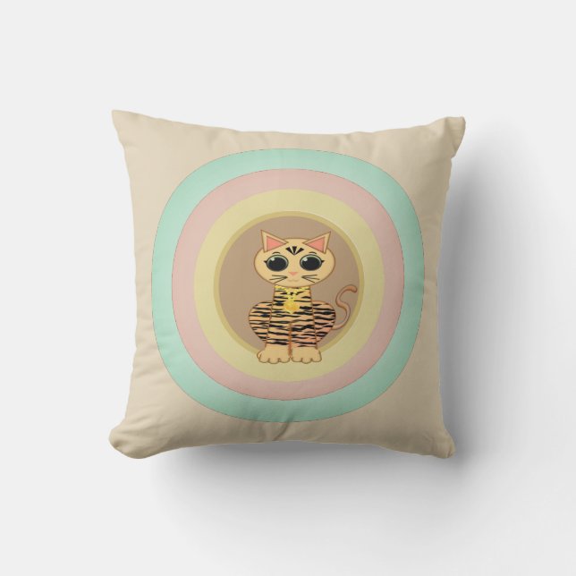 Coussin Joli chat tigre (Recto)