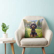Joli chiot Gordon Setter de dessin animé