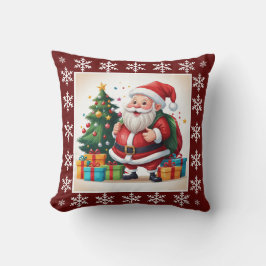 Coussin Joli Cosy Santa Claus tendance Noël Pas de photo