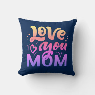 Coussin Joli Design Texte Aimez-vous Maman pour Mères jour