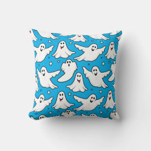 Coussin Joli Fantômes d'Halloween rire et sourire