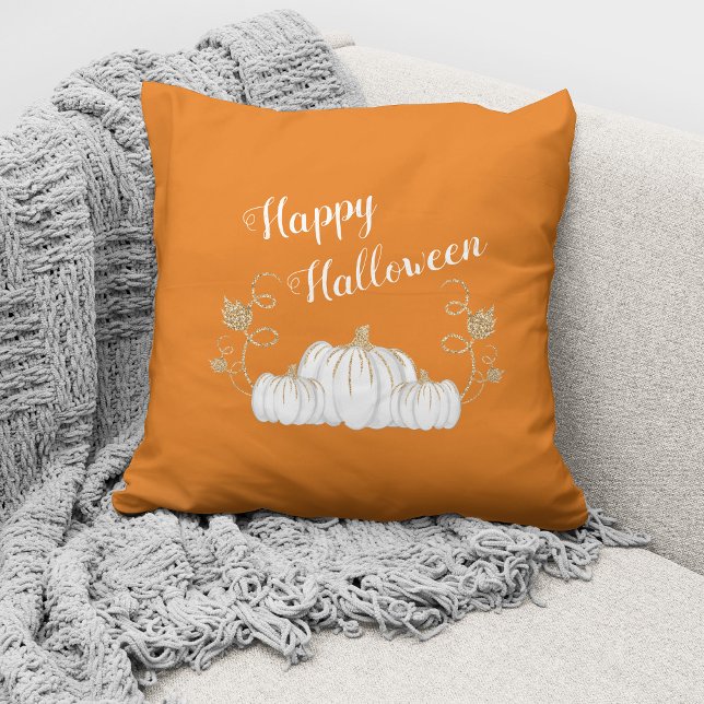 Coussin Joli Halloween Citrouille orange mignon (Créateur téléchargé)