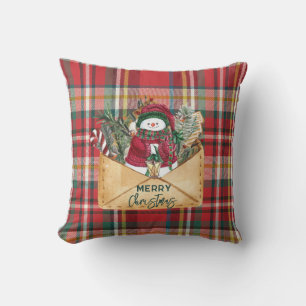 Coussin Joli Jeu Rustique Plaid Noël Famille personnalisée