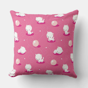 Coussin Joli Kitty rose Kittens Motif Jeu d'oreiller