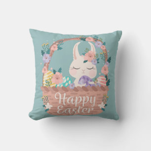 Coussin Joli lapin de Pâques