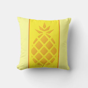Coussin Joli Monogramme D'Ananas Jaune Et Orange