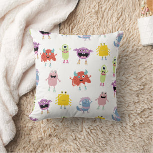 Coussin Joli Monstres colorés Funny Enfants Motif