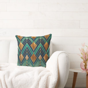 Coussin Joli motif Art Déco en carrelage