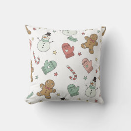 Coussin Joli motif de Noël transparent | Pain d'épices, bo