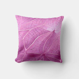 Coussin Joli Motif Feuille rose