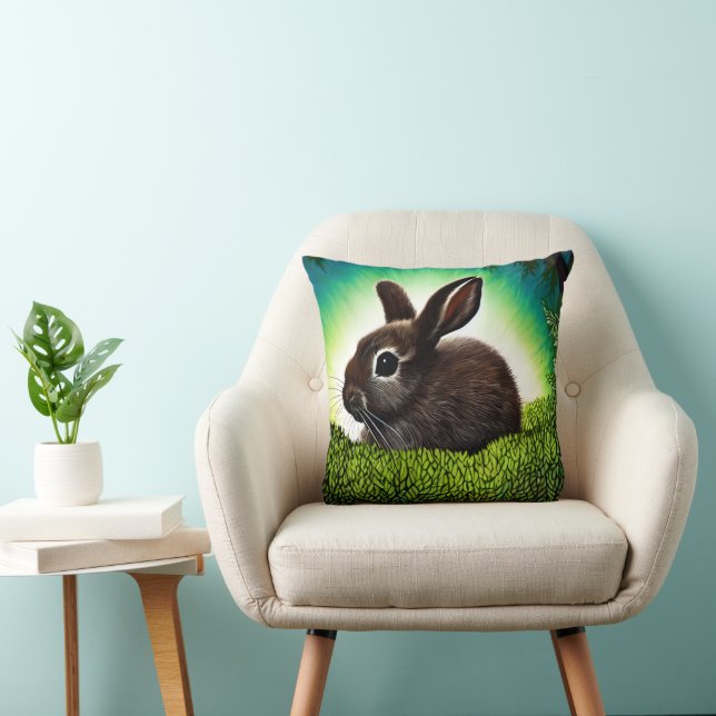 Coussin Joli petit livre d'histoires Bunny (Chaise)