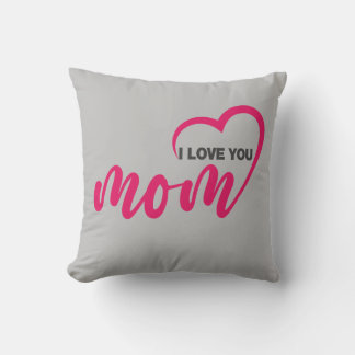 Coussin Joli texte de design Je t'aime Maman pour les mère