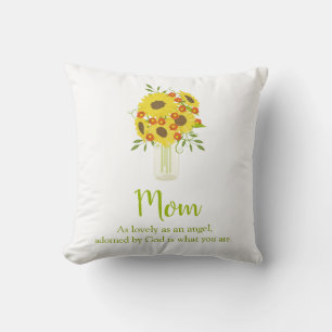 Coussin Joli tournesol à Vase
