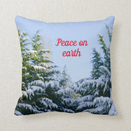 Coussin Joli vacances d'hiver personnalisable
