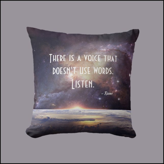 Coussin Jolie citation inspirée de Galaxy Rumi (Créateur téléchargé)