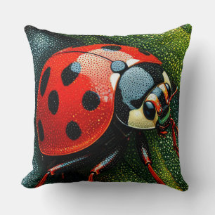 Coussin Jolie coccinelle Décoration fantaisiste pour la ma