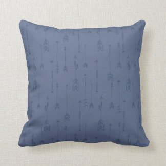 Coussin Jolie collection de calicot - flèches bleues