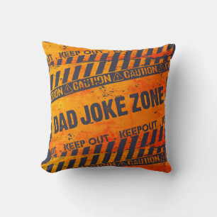 Coussin Jolie conception de texte Zone de blague ringarde 