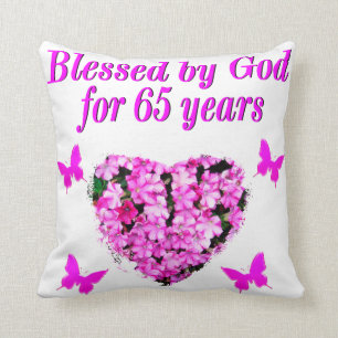 COUSSIN JOLIE CONCEPTION FLORALE DE 65E ANNIVERSAIRE