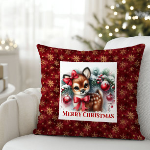 Coussin Jolie décoration de chambre pour enfants avec cerf