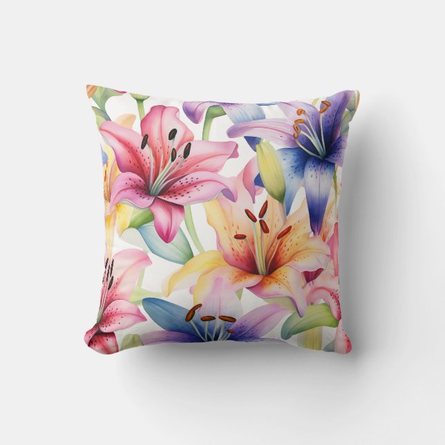 Coussin Jolie décoration fleurie qui attire l'attention (Recto)