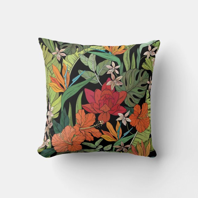 Coussin Jolie décoration fleurie qui attire l'attention (Recto)