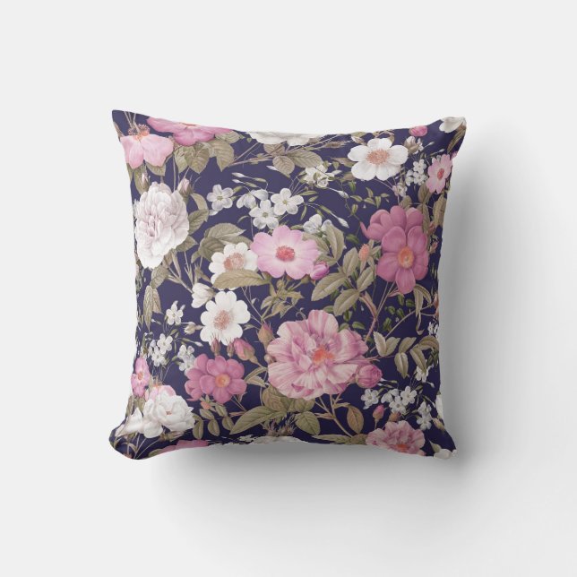 Coussin Jolie décoration fleurie qui attire l'attention (Recto)
