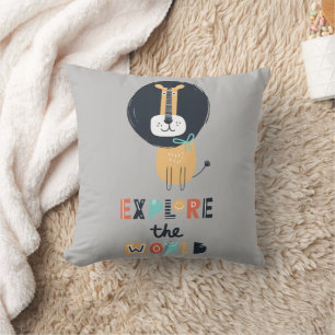 Coussin Jolie exploration des enfants Lion