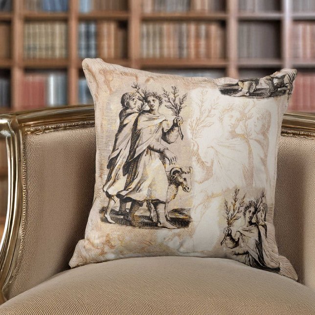 Coussin Jolie jeunesse romaine dans la procession du Festi (Créateur téléchargé)