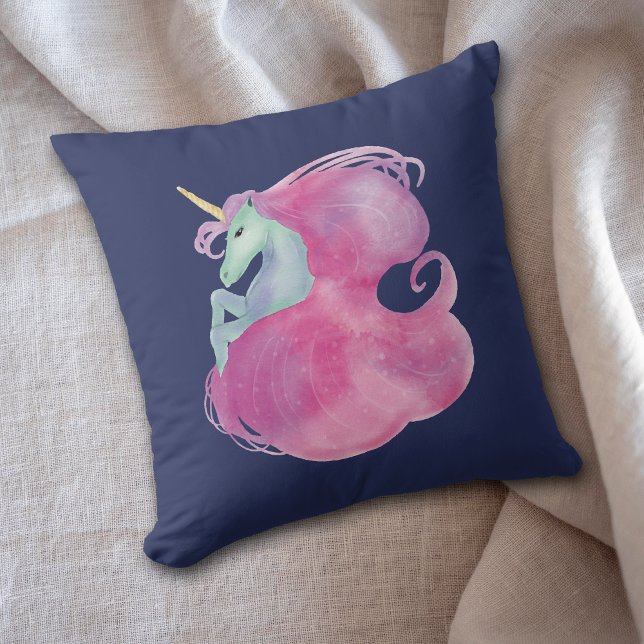 Coussin Jolie licorne rose (Créateur téléchargé)