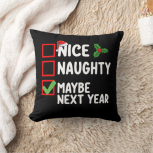 Coussin Jolie Mauvais Peut-être L'année Prochaine Père Noë
