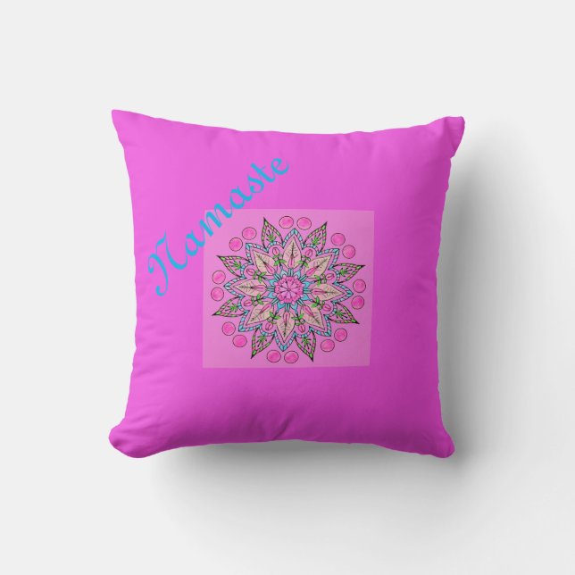Coussin Jolie Namaste Mandala (Recto)