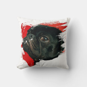 Coussin Jolie oeuvre de chiot