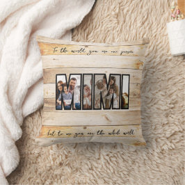 Coussin Jolie photo de famille personnalisée