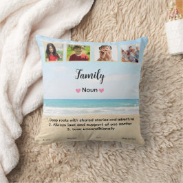 Coussin Jolie photo de famille personnalisée