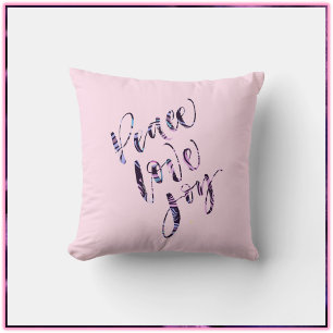 Coussin Jolie Pretty Rose Moderne Paix Aimer Joie