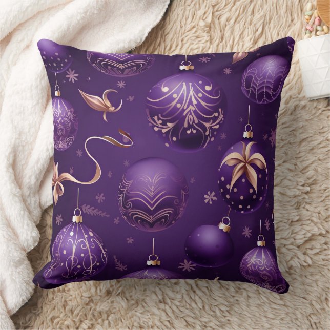 COUSSIN JOLIE VACANCES NOËL ORNAMENTS ARBRES (Couverture)
