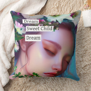 Coussin Jolies fleurs de poils dans l'Imaginaire de cheveu