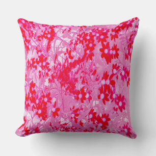 Coussin Jolies fleurs rouges