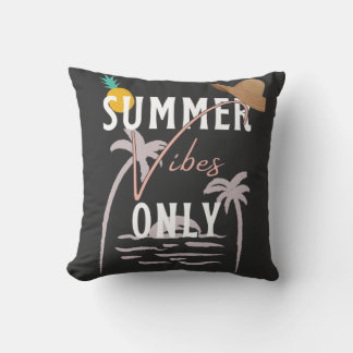 Coussin Jolies Vibes D'Été Seulement Plage