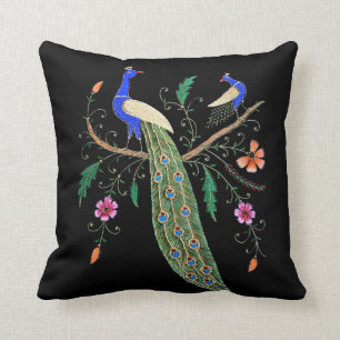 Coussin Jolis oiseaux et fleurs
