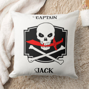 Coussin Jolly Roger personnalisé (Coupe-coupe)